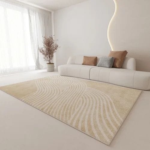 Tapis de Salon | Moderne Luxe Minimaliste Poil Ras - Tapinna® Beige / Rectangulaire / 50x80cm