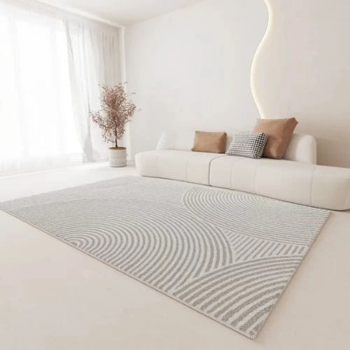 Tapis de Salon | Moderne Luxe Minimaliste Poil Ras - Tapinna® Gris / Rectangulaire / 50x80cm