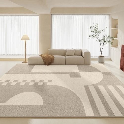 Tapis de Salon | Moderne Luxe Minimaliste Wabi-Sabi - Tapinna® Beige / Rectangulaire / 50x80cm