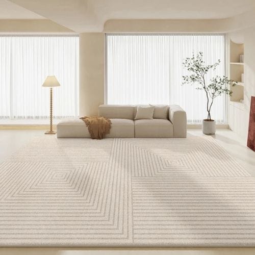 Tapis de Salon | Moderne Luxe Minimaliste Wabi-Sabi - Tapinna® Beige / Rectangulaire / 50x80cm
