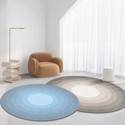 Tapis de Salon | Moderne Minimaliste Luxe Poil Ras - Tapinna® Bleu / Irrégulier / 80x120cm