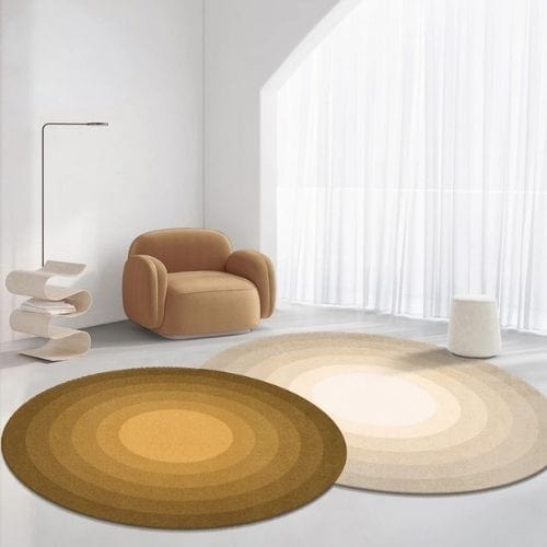 Tapis de Salon | Moderne Minimaliste Luxe Poil Ras - Tapinna® Jaune / Irrégulier / 80x120cm