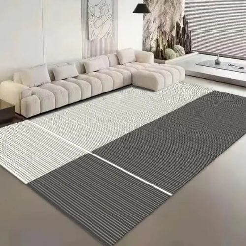 Tapis de Salon | Moderne Minimaliste - Tapinna® Gris / Rectangulaire / 50x80cm (Petit Tapis)