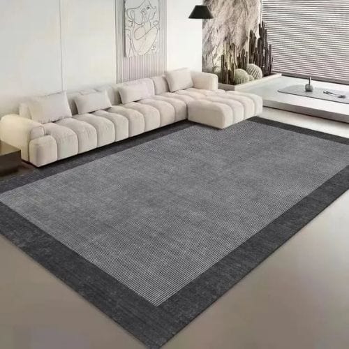 Tapis de Salon | Moderne Minimaliste - Tapinna® Gris / Rectangulaire / 50x80cm (Petit Tapis)