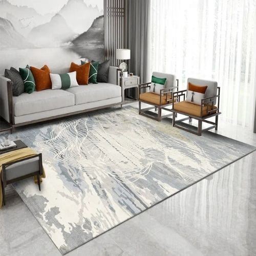 Tapis de Salon | Moderne Scandinave Grande Surface - Tapinna® Gris / Rectangulaire / 80x120cm
