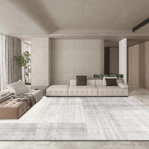 Tapis de Salon | Moderne Scandinave Grande Surface - Tapinna® Gris / Rectangulaire / 80x120cm