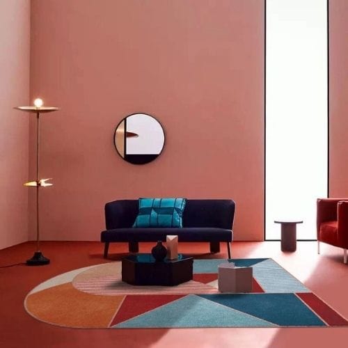 Tapis de Salon | Moderne Scandinave Luxe Poil Ras - Tapinna® Coloré / Irrégulier / 80x120cm