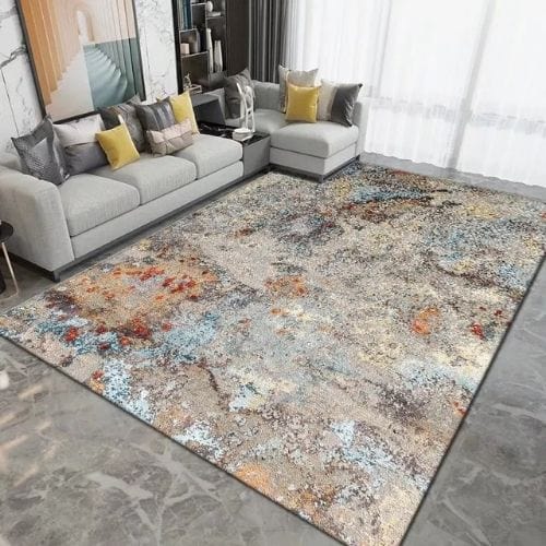 Tapis de Salon | Moderne Scandinave Persan - Tapinna® Coloré / Rectangulaire / 60x90cm (23.6x35.4 Pouces)