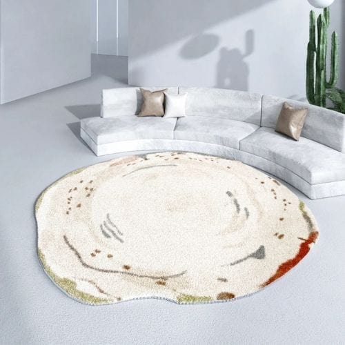 Tapis de Salon | Moderne Scandinave Poil Ras - Tapinna® Coloré / Irrégulier / 80x80cm