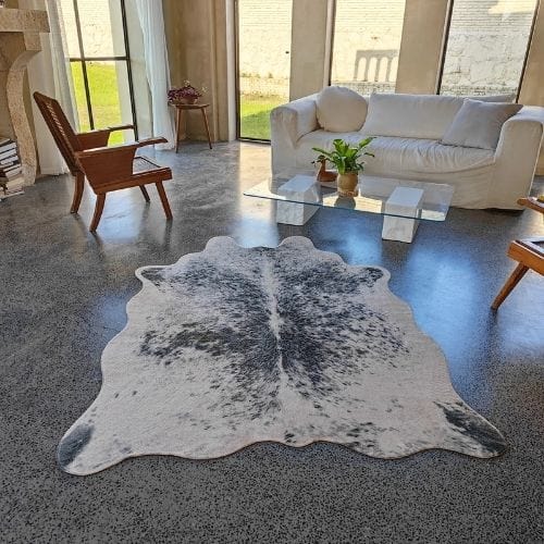 Tapis de Salon | Peau Animal - Tapinna® Gris / Irrégulier / 130x170cm