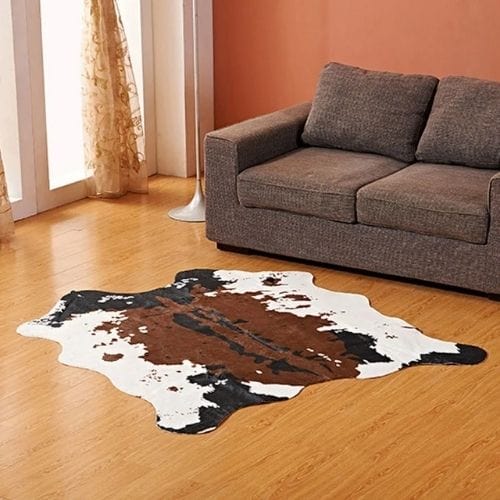 Tapis de Salon | Peau Animal - Tapinna® Marron / Irrégulier / 140x160cm