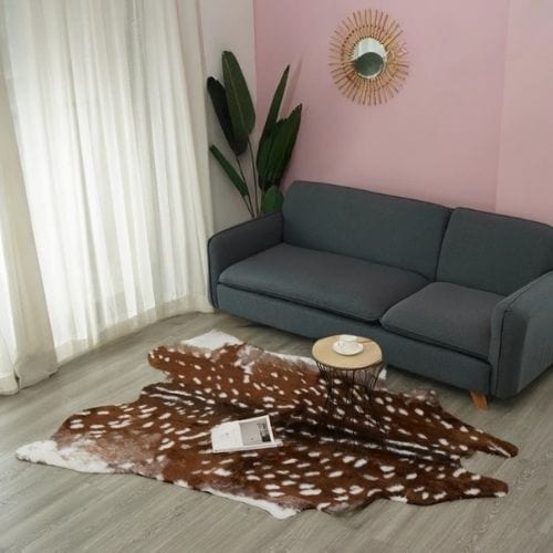 Tapis de Salon | Peau Animal - Tapinna® Marron / Irrégulier / 150x180cm