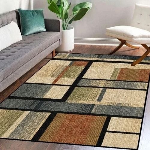Tapis de Salon | Scandinave Kilim Abstrait - Tapinna® Coloré / Rectangulaire / 60x90cm (Paillasson)