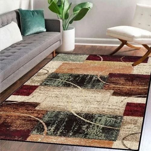 Tapis de Salon | Scandinave Kilim Abstrait - Tapinna® Coloré / Rectangulaire / 60x90cm (Paillasson)