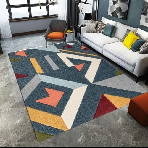 Tapis de Salon | Scandinave Kilim Moderne Luxe - Tapinna® Coloré / Rectangulaire / 60x90cm (Paillasson)