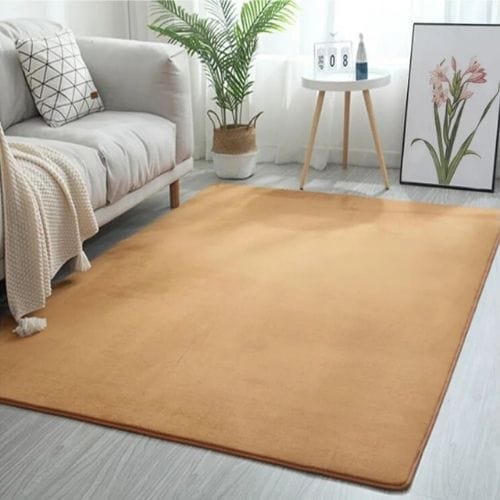 Tapis de Salon | Uni Moderne Poil Ras - Tapinna® Orange / Rectangulaire / 40x60cm (15.7x23.6 Pouces)