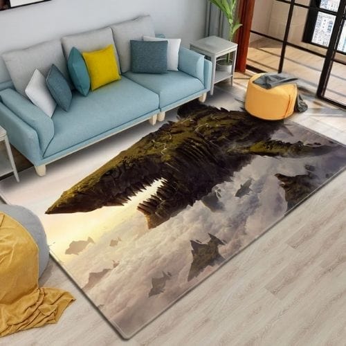 Tapis de Sol | 3D Moderne Enfant Imprimé Requin - Tapinna® Coloré / Rectangulaire / 40x60cm (Paillasson)