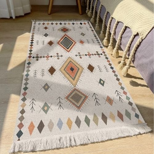 Tapis de Sol | Berbère Bohème - Tapinna® Coloré / Rectangulaire / 45x75cm