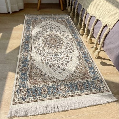 Tapis de Sol | Berbère Bohème - Tapinna® Gris / Rectangulaire / 45x75cm
