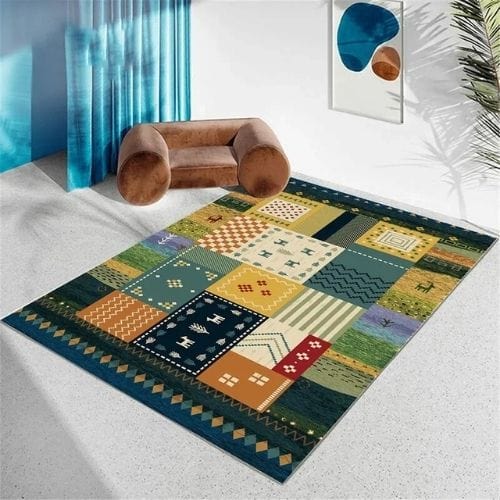 Tapis de Sol | Berbère Bohème Type Persan - Tapinna® Coloré / Rectangulaire / 50x80cm