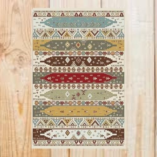 Tapis de Sol | Berbère Bohème Type Persan - Tapinna® Coloré / Rectangulaire / 50x80cm