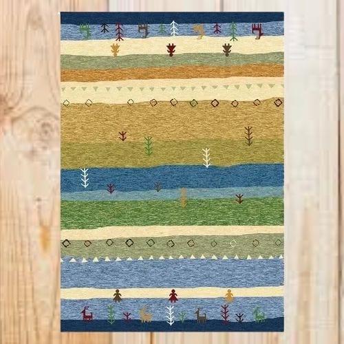 Tapis de Sol | Berbère Bohème Type Persan - Tapinna® Coloré / Rectangulaire / 50x80cm