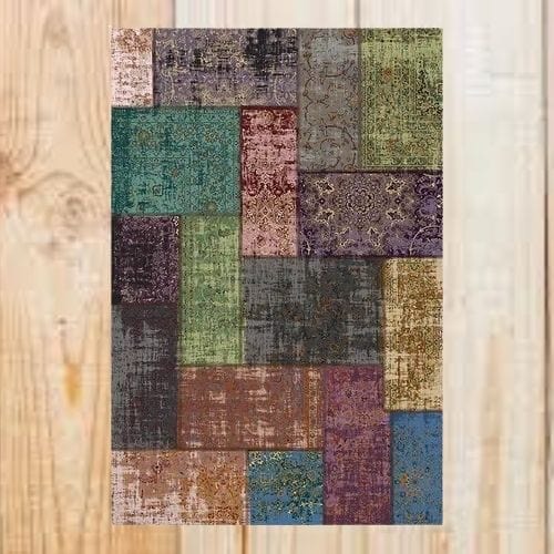 Tapis de Sol | Berbère Bohème Type Persan - Tapinna® Coloré / Rectangulaire / 50x80cm