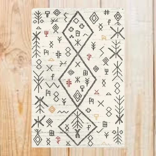 Tapis de Sol | Berbère Bohème Type Persan - Tapinna® Coloré / Rectangulaire / 50x80cm