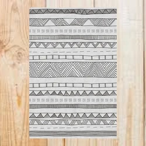 Tapis de Sol | Berbère Bohème Type Persan - Tapinna® Gris / Rectangulaire / 50x80cm