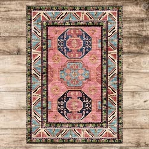 Tapis de Sol | Bohème Ethnique Persan - Tapinna® Coloré / Rectangulaire / 40x60cm