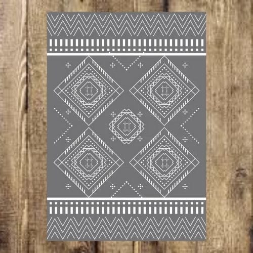 Tapis de Sol | Ethnique Bohème Oriental Style Marocain - Tapinna® Gris / Rectangulaire / 80x120cm