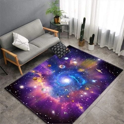 Tapis de Sol | Moderne 3D Planète Universelle - Tapinna® Coloré / Rectangulaire / 40x60cm