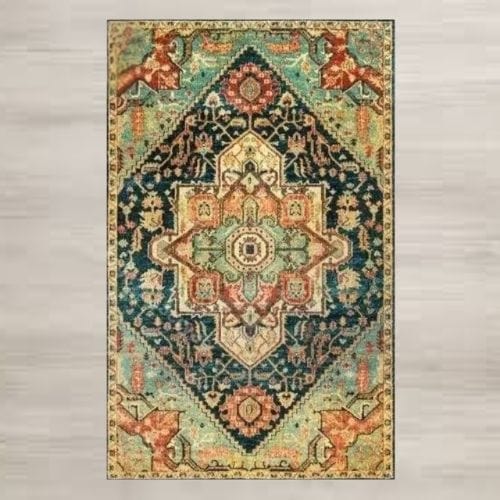 Tapis de Sol | Moderne Luxe Berbère Bohème Exotique - Tapinna® Coloré / Rectangulaire / 30x50cm (12x20 Pouces)