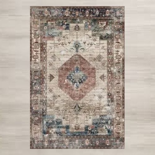 Tapis de Sol | Moderne Luxe Berbère Bohème Exotique - Tapinna® Coloré / Rectangulaire / 30x50cm (12x20 Pouces)