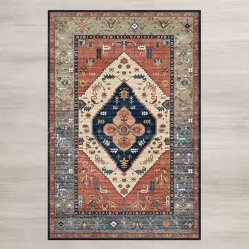 Tapis de Sol | Moderne Luxe Berbère Bohème Exotique - Tapinna® Coloré / Rectangulaire / 30x50cm (12x20 Pouces)