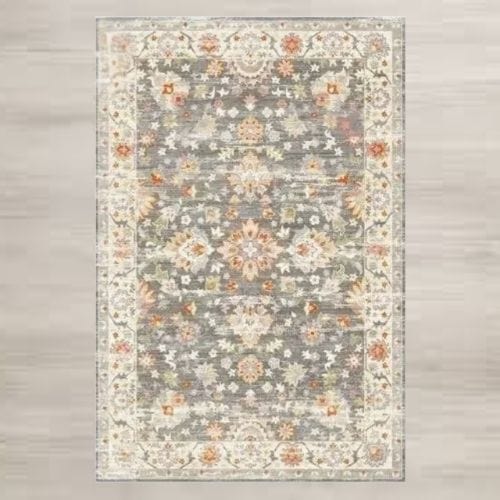 Tapis de Sol | Moderne Luxe Berbère Bohème Exotique - Tapinna® Gris / Rectangulaire / 30x50cm (12x20 Pouces)