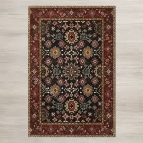 Tapis de Sol | Moderne Luxe Berbère Bohème Exotique - Tapinna® Marron / Rectangulaire / 30x50cm (12x20 Pouces)