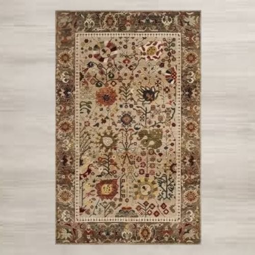 Tapis de Sol | Moderne Luxe Berbère Bohème Exotique - Tapinna® Marron / Rectangulaire / 30x50cm (12x20 Pouces)