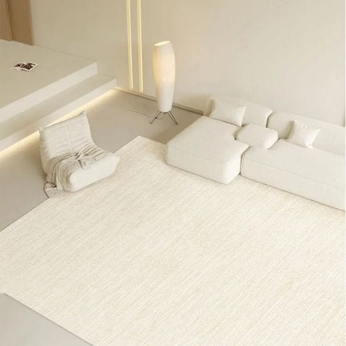 Tapis de Sol | Moderne Luxe Rayé Minimaliste - Tapinna® Beige / Rectangulaire / 50x80cm