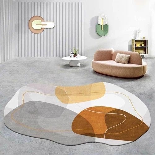 Tapis de Sol | Moderne Scandinave Abstrait Wabi-Sabi - Tapinna® Coloré / Irrégulier / 80x120cm
