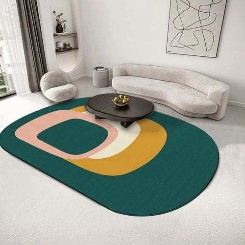 Tapis de Sol | Moderne Scandinave Abstrait Wabi-Sabi - Tapinna® Coloré / Irrégulier / 80x120cm