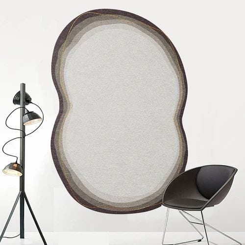 Tapis de Sol | Moderne Scandinave Abstrait Wabi-Sabi - Tapinna® Gris / Irrégulier / 80x120cm