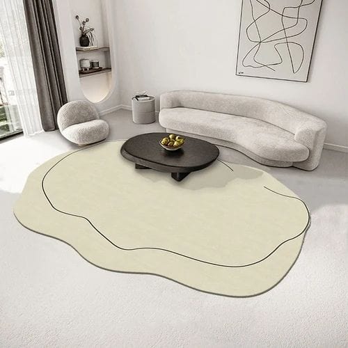 Tapis de Sol | Moderne Scandinave Abstrait Wabi-Sabi - Tapinna® Vert / Irrégulier / 80x120cm
