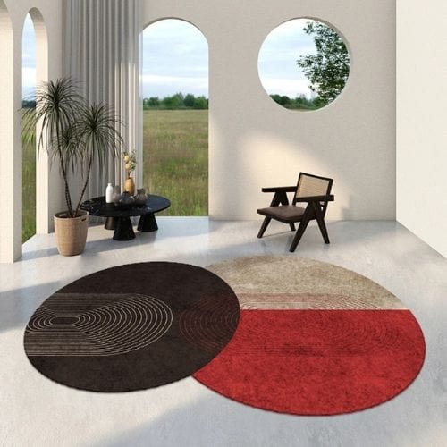Tapis de Sol | Moderne Uni Abstrait Scandinave - Tapinna® Coloré / Irrégulier / 80x120cm