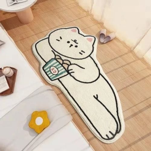Tapis de Sol | Persan Moderne Scandinave Forme Chat - Tapinna® Coloré / Animal / 40x60cm