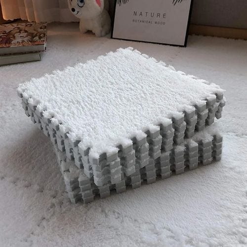 Tapis de Sol | Puzzle Enfant - Tapinna® Blanc / Puzzle / 30x30x1cm (4 Pièces)
