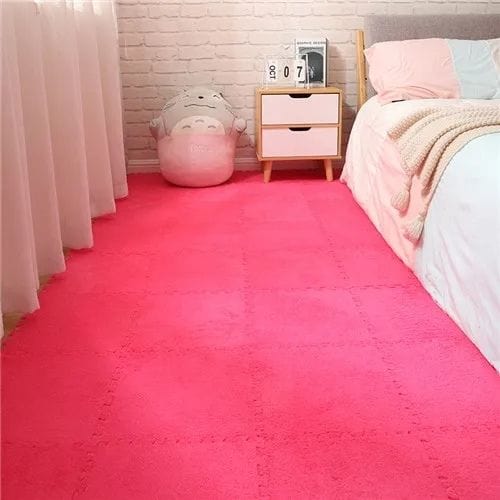 Tapis de Sol | Puzzle Enfant - Tapinna® Rose / Puzzle / 30x30x1cm (4 Pièces)