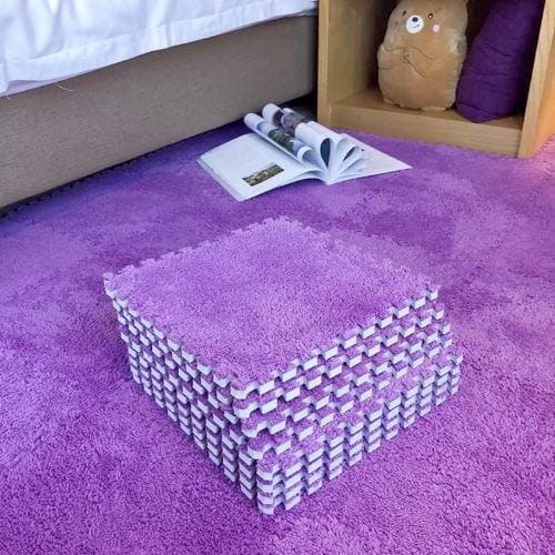 Tapis de Sol | Puzzle Enfant - Tapinna® Violet / Puzzle / 30x30x1cm (4 Pièces)