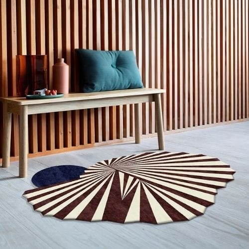Tapis de Sol | Scandinave Design Artistique - Tapinna® Marron / Irrégulier / 80x120cm