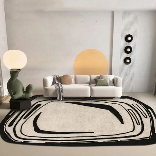 Tapis de Sol | Scandinave Moderne Luxe Uni - Tapinna® Beige / Irrégulier / 80x120cm